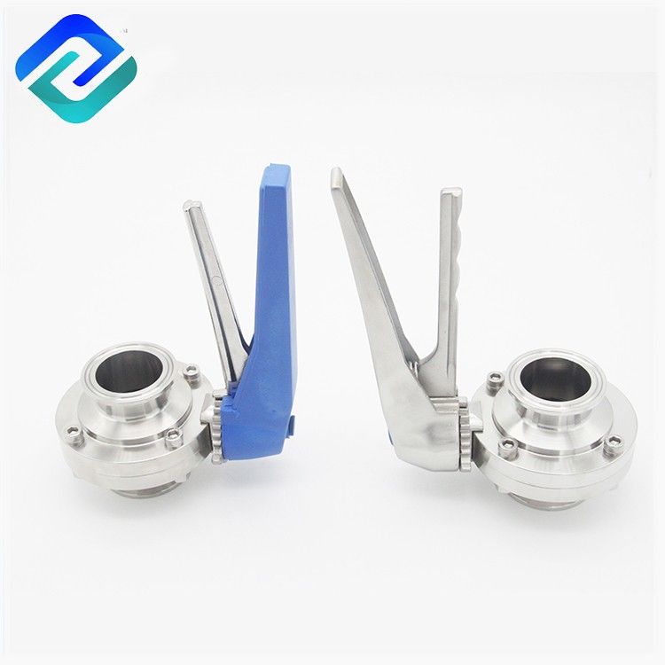 304 / 316L Sanitary Stainless Steel Clamped Weld Butterfly Valve