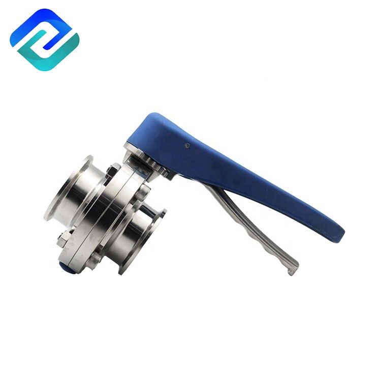 304 / 316L Sanitary Stainless Steel Clamped Weld Butterfly Valve