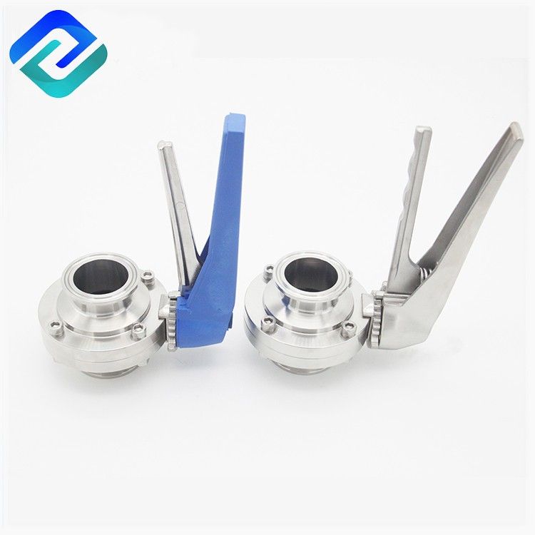 304 / 316L Sanitary Stainless Steel Clamped Weld Butterfly Valve