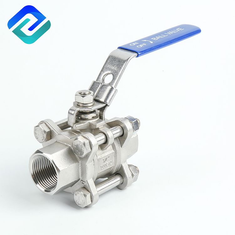 1000 wog cf8m stainless steel 3 PC  ball valve
